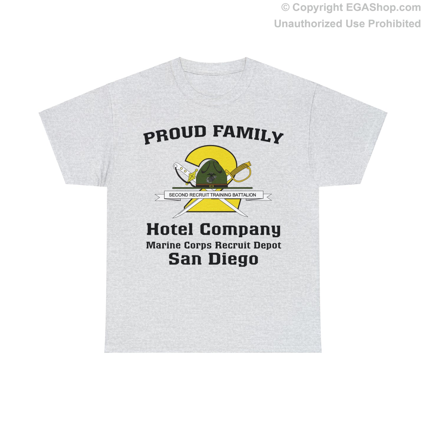 T-Shirt: Hotel Co. MCRD San Diego (2nd Battalion Crest)