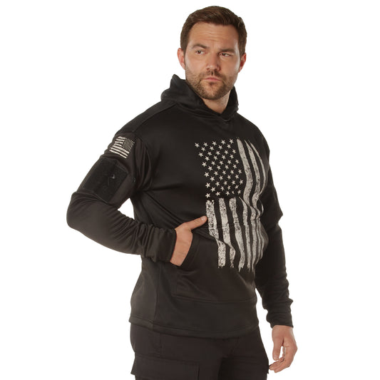 U.S. Flag Concealed Carry Hoodie Black