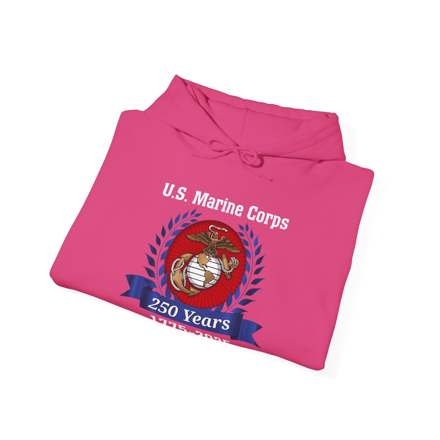 U.S. Marine Corps 250 Years Hoodie, Unisex Pullover, Commemorative Apparel