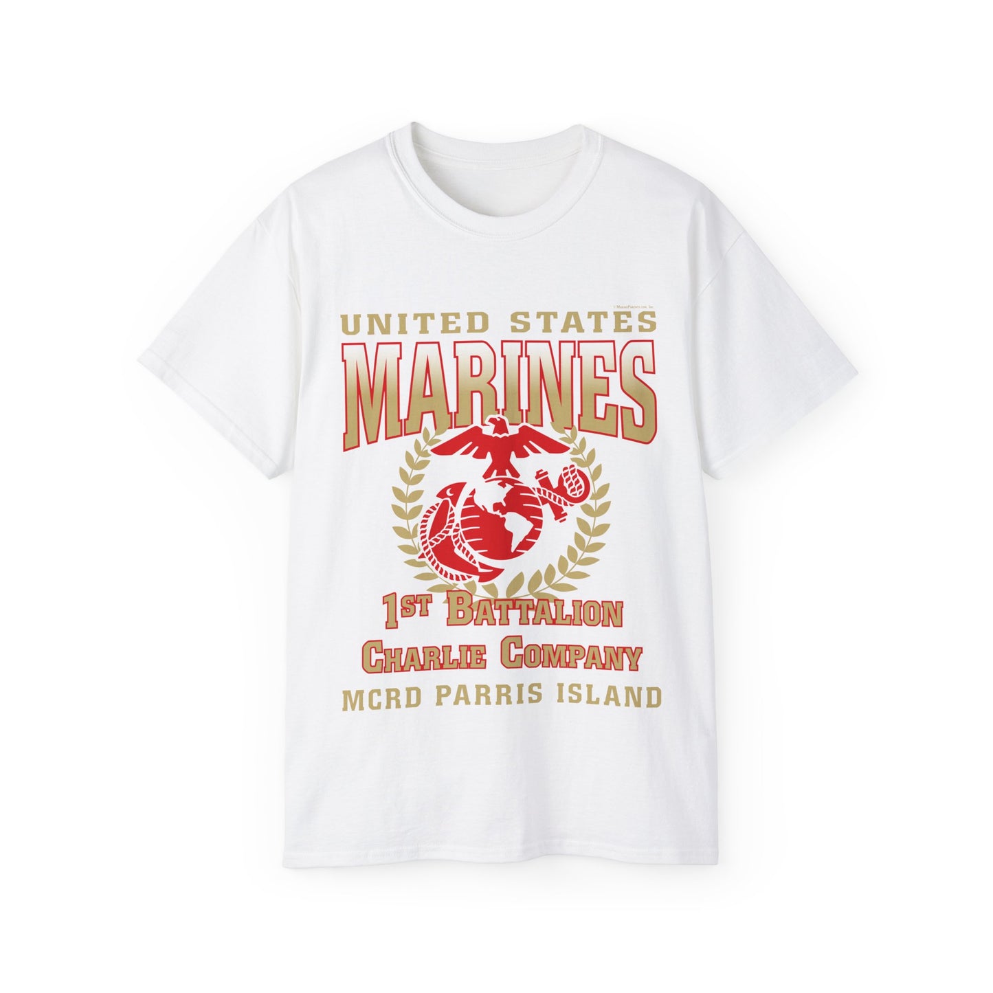 T-Shirt: Charlie Co. MCRD Parris Island (EGA, Blank Back)