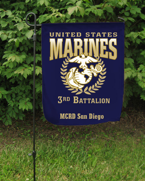 Garden Flag: Recruit Family, 3rd Btn (San Diego)