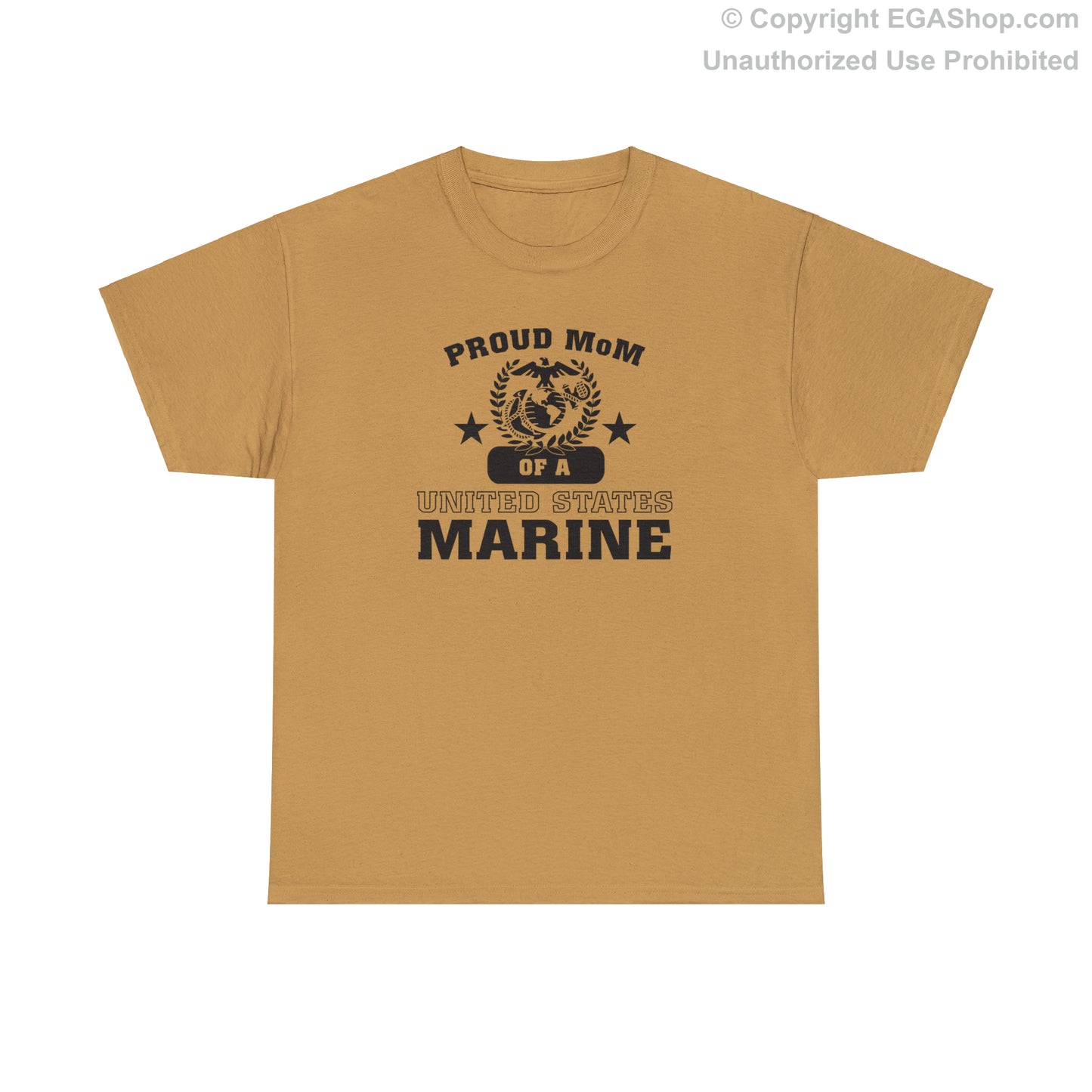 T-Shirt: Proud MoM of a Marine (Varsity Style, Color Choices)