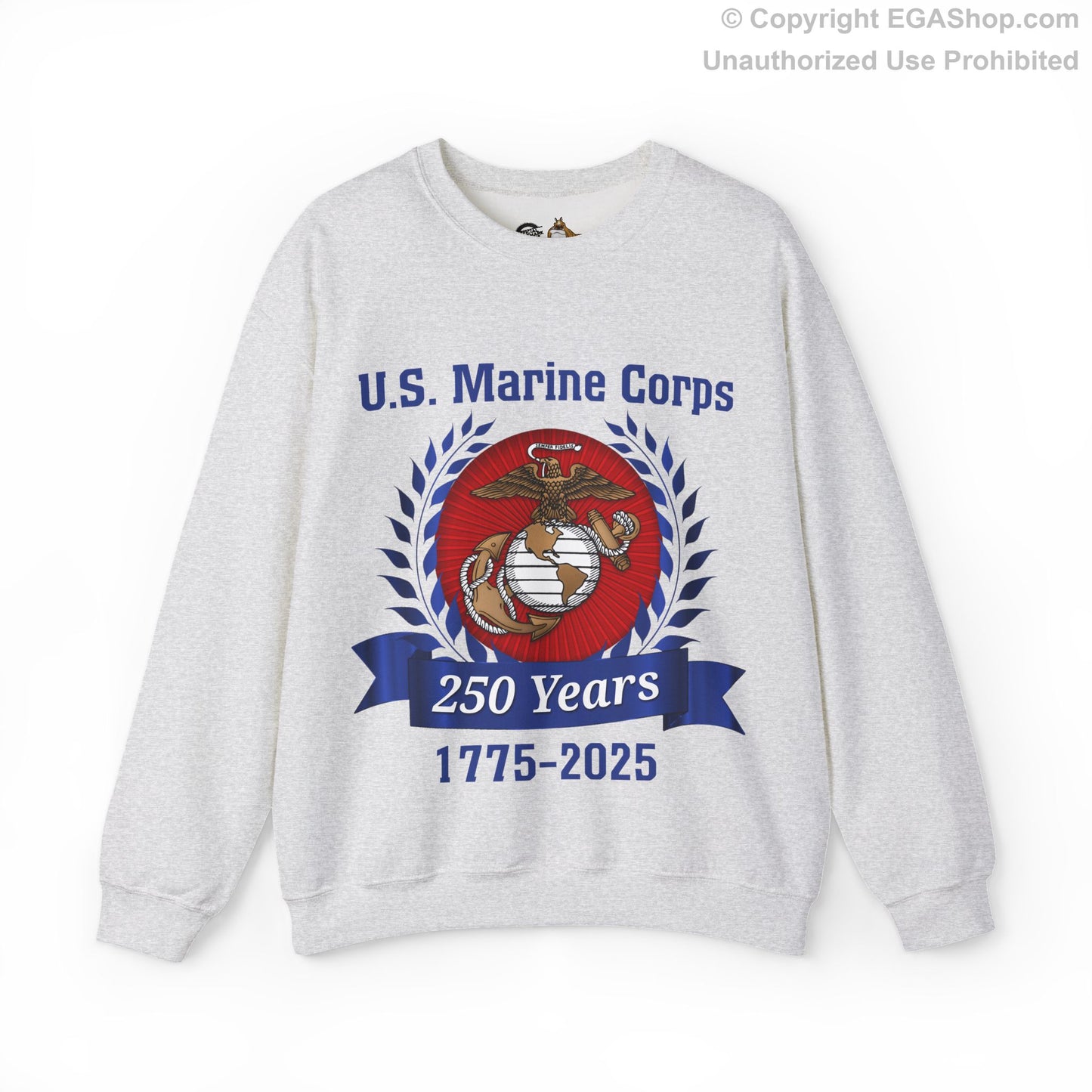 U.S. Marine Corps 250 Years Sweatshirt, Unisex Pullover, Commemorative Apparel