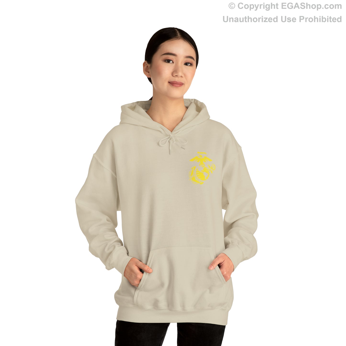 Hoodie: Echo Co. MCRD San Diego (2nd Battalion Crest on BACK)