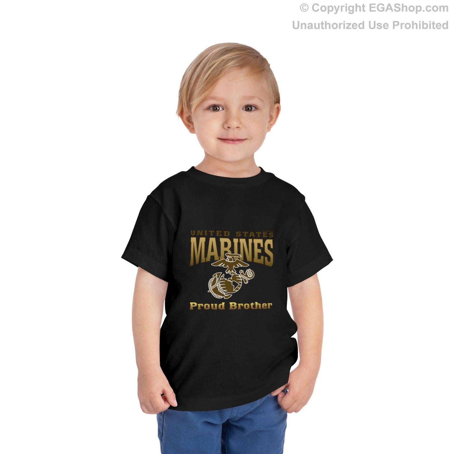 T-Shirt TODDLER: United States Marines Proud Brother