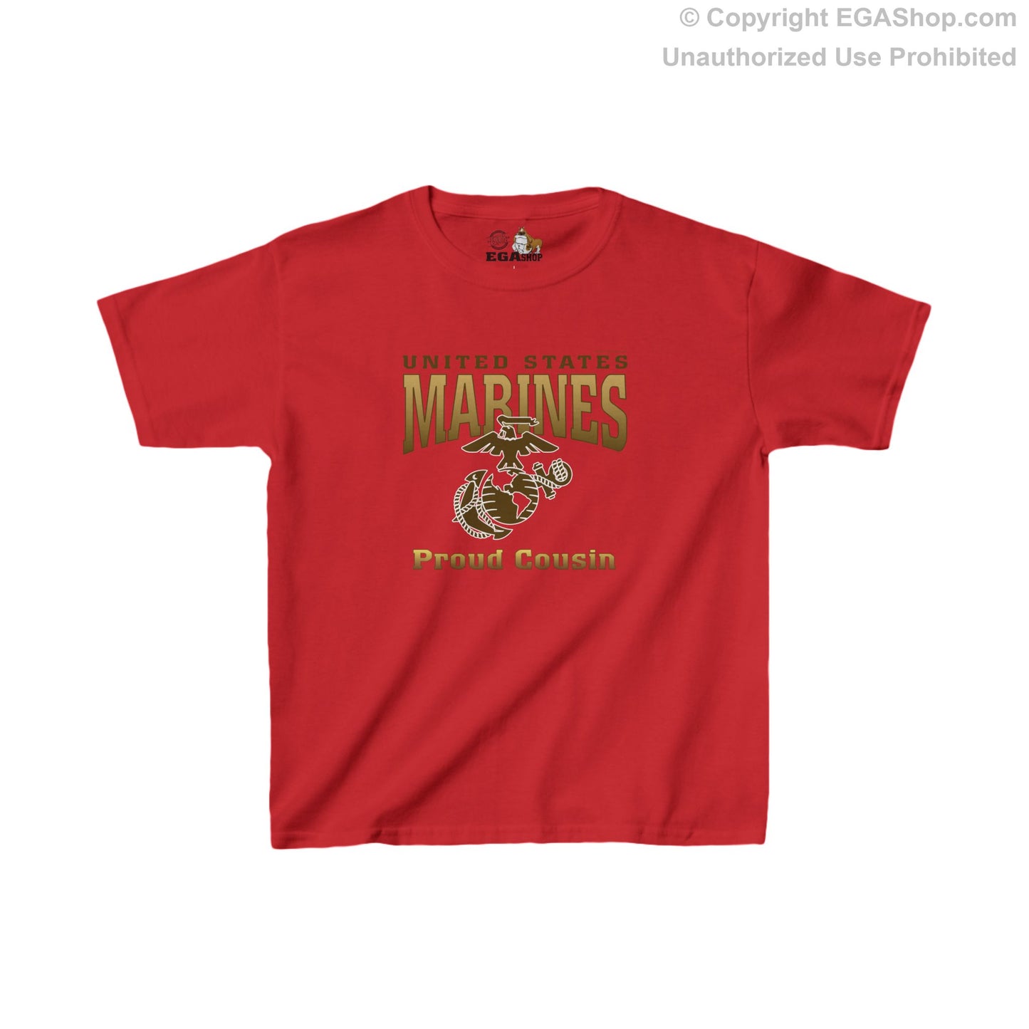 T-Shirt YOUTH: United States Marines Proud Cousin