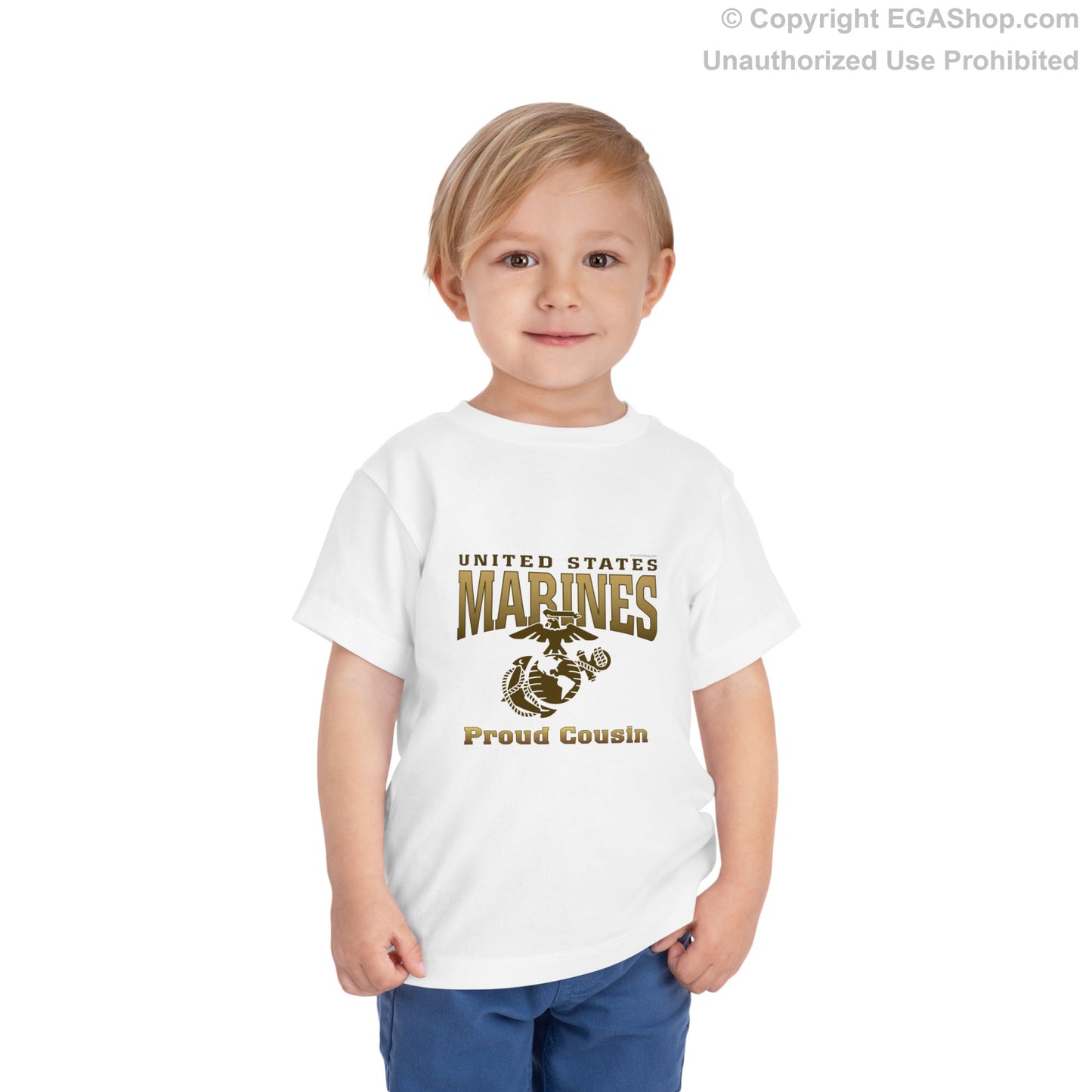 T-Shirt TODDLER: United States Marines Proud Cousin