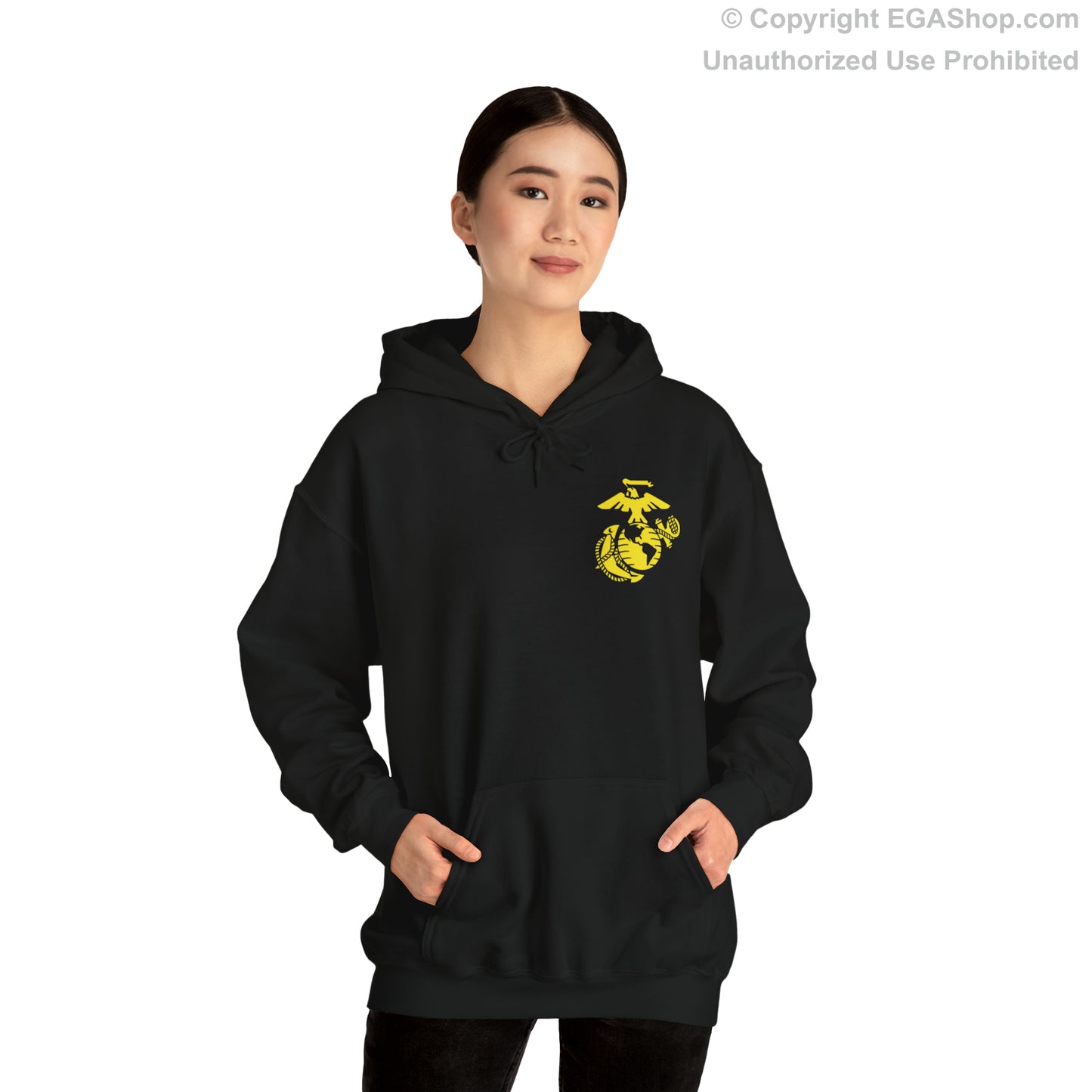 Hoodie: Echo Co. MCRD San Diego (2nd Battalion Crest on BACK)