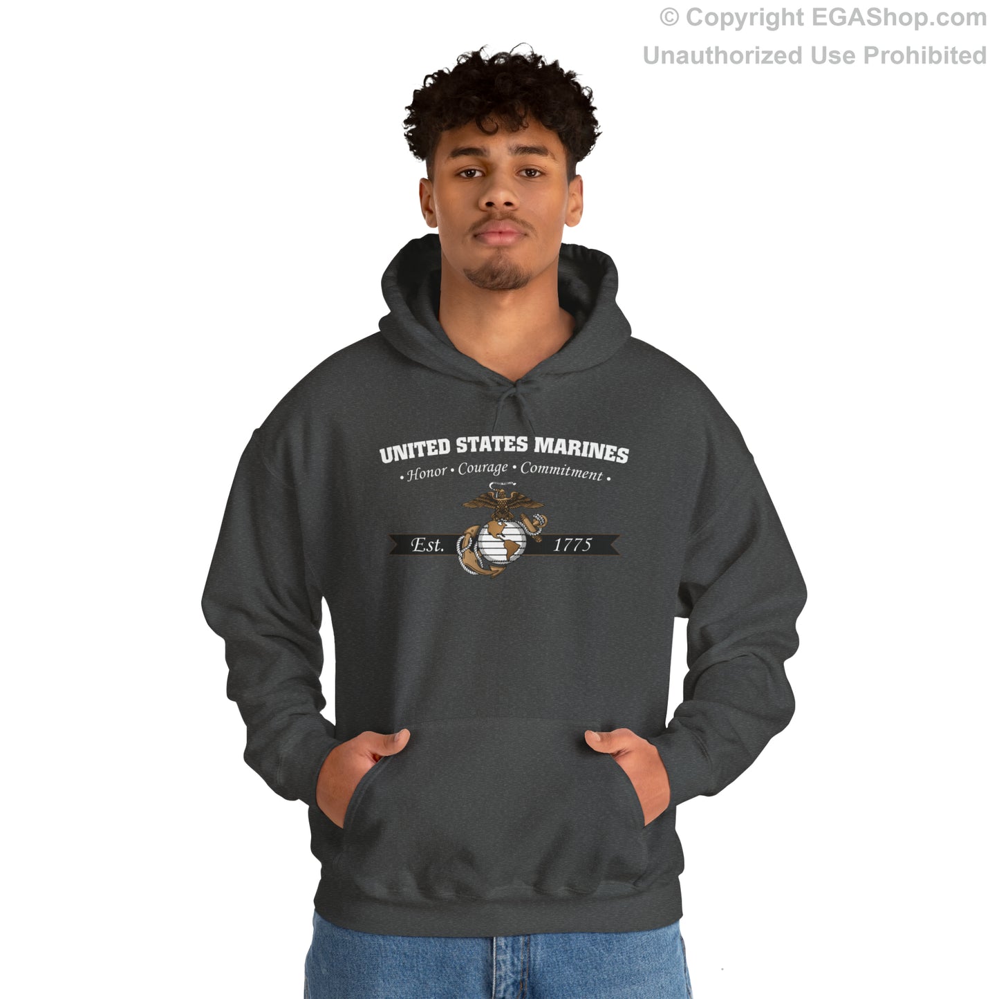 Hoodie: Honor, Courage, Commitment (Color Choices)