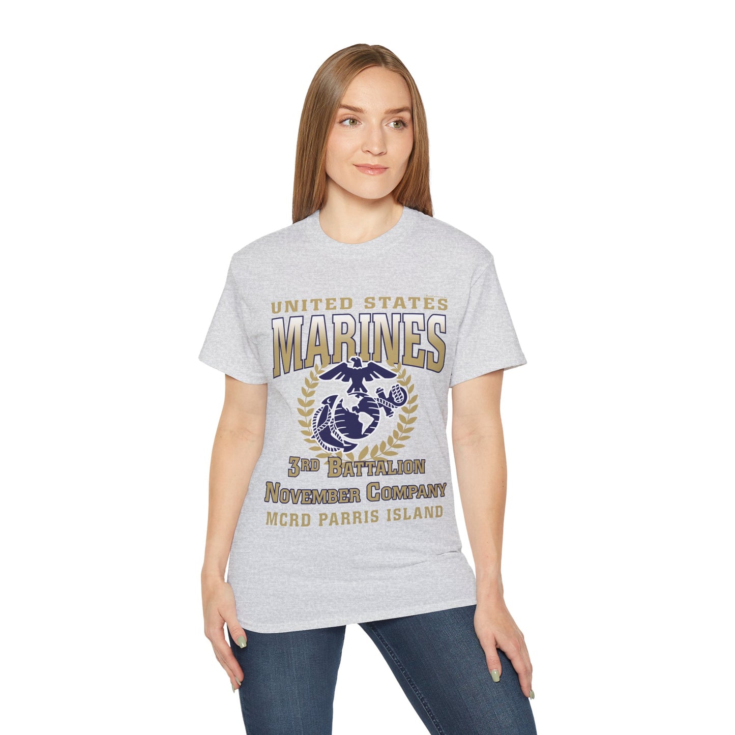 T-Shirt: November Co. MCRD Parris Island (EGA + Back Proud Family)