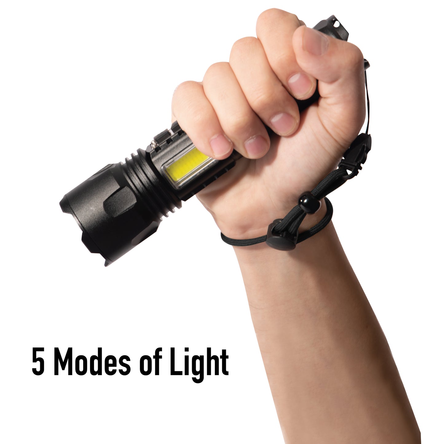 Tactical Task Light 2000 Lumens: Rechargeable LED Light with Zoom