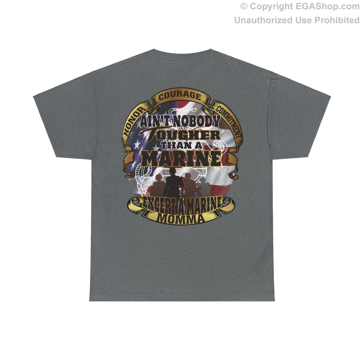 T-Shirt: Nobody Tougher than a Marine Except a Marine Momma