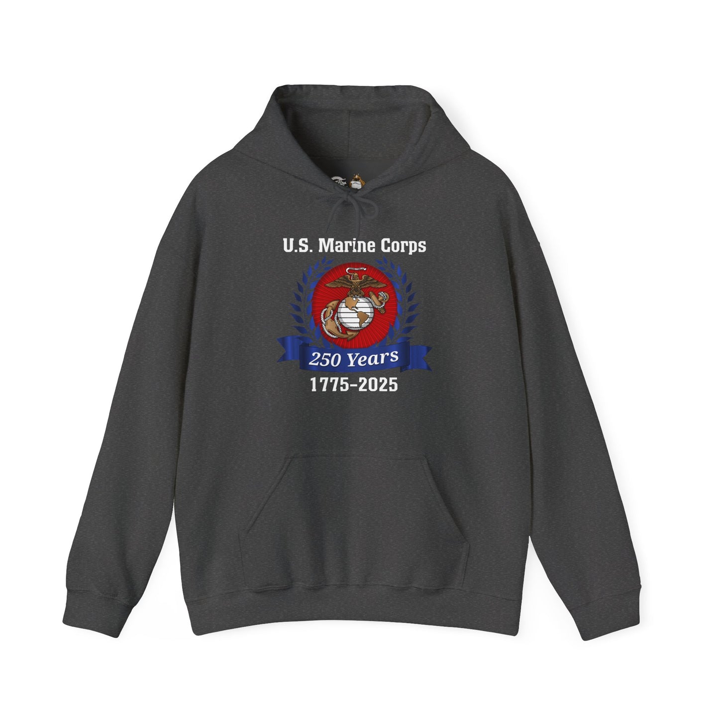 U.S. Marine Corps 250 Years Hoodie, Unisex Pullover, Commemorative Apparel