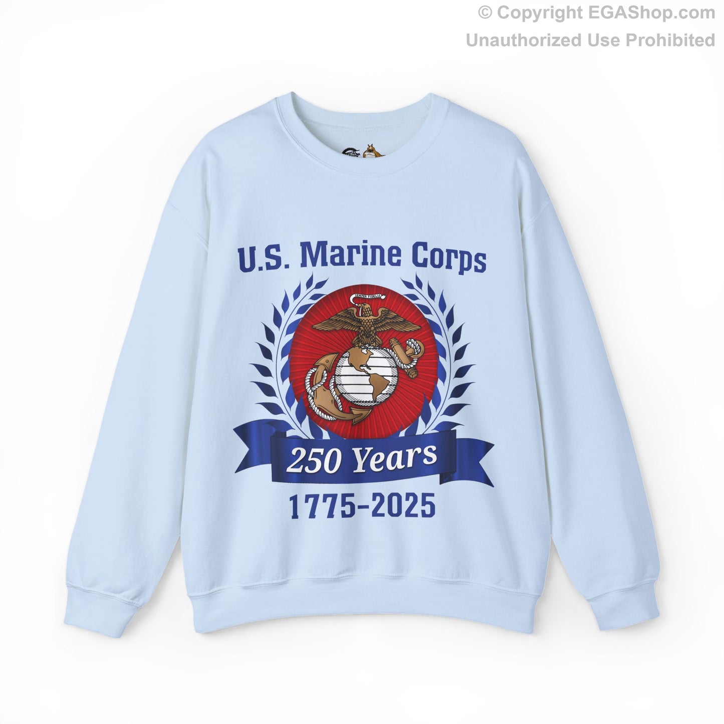 U.S. Marine Corps 250 Years Sweatshirt, Unisex Pullover, Commemorative Apparel