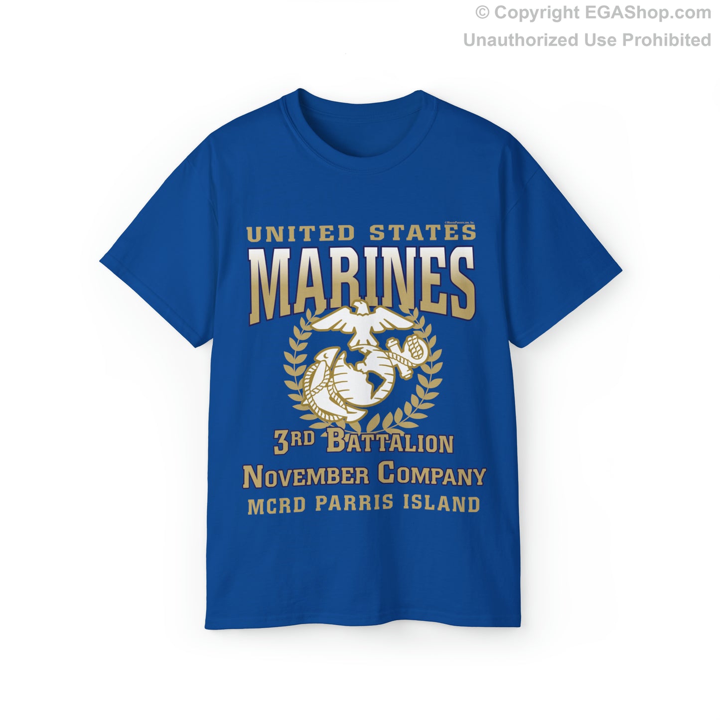 T-Shirt: November Co. MCRD Parris Island (EGA + Back Proud Family)