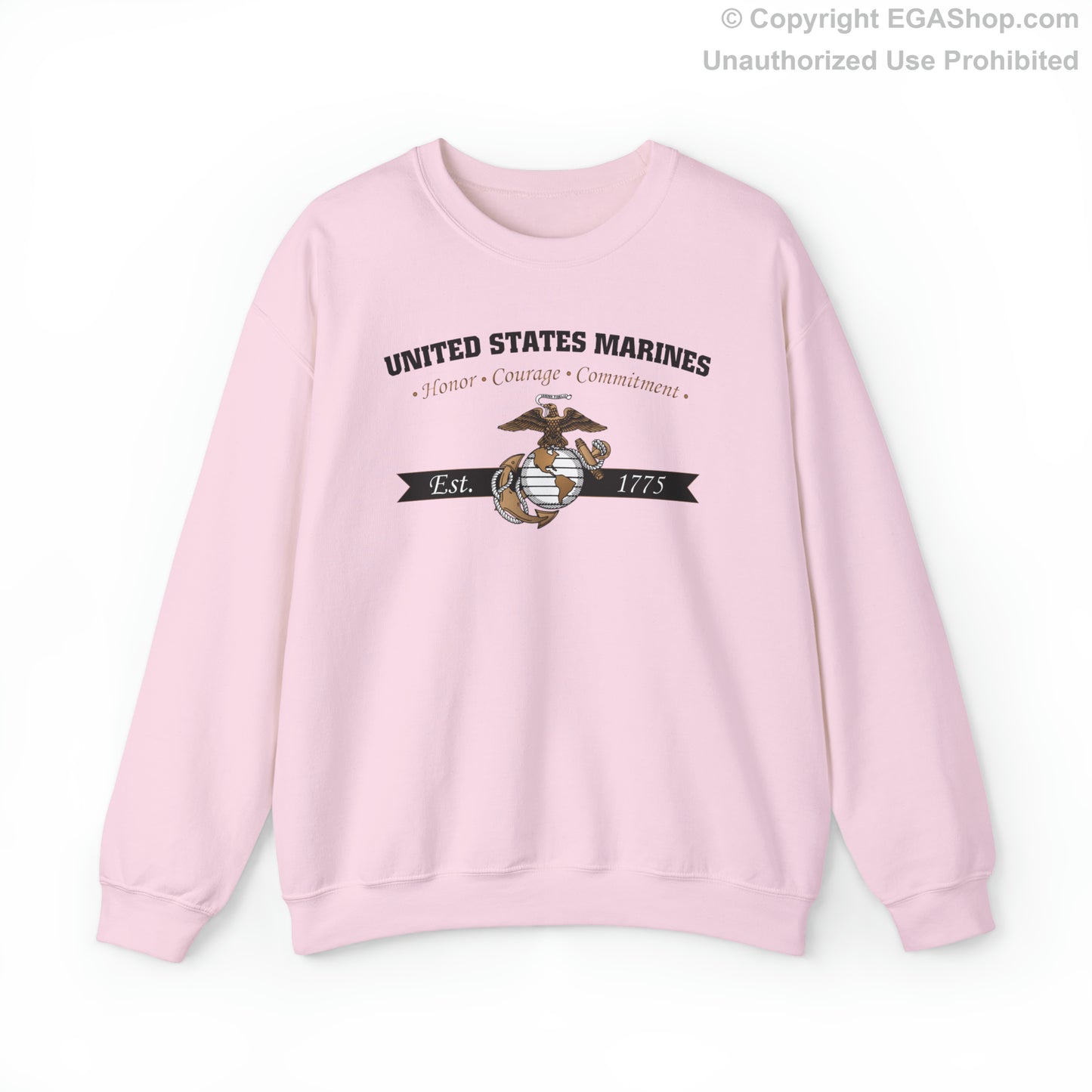 Sweatshirt: Honor, Courage, Commitment (Color Choices)