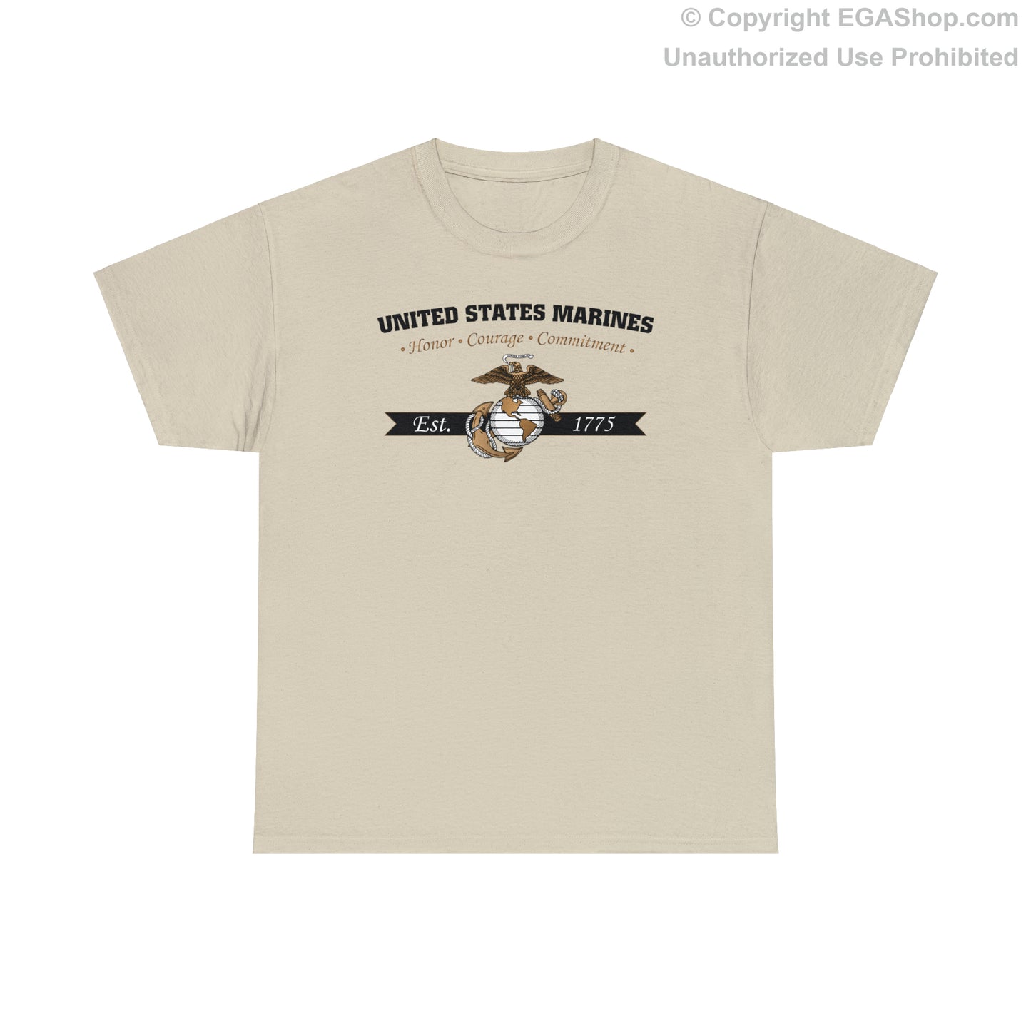 T-Shirt: Honor, Courage, Commitment (Color Choices)