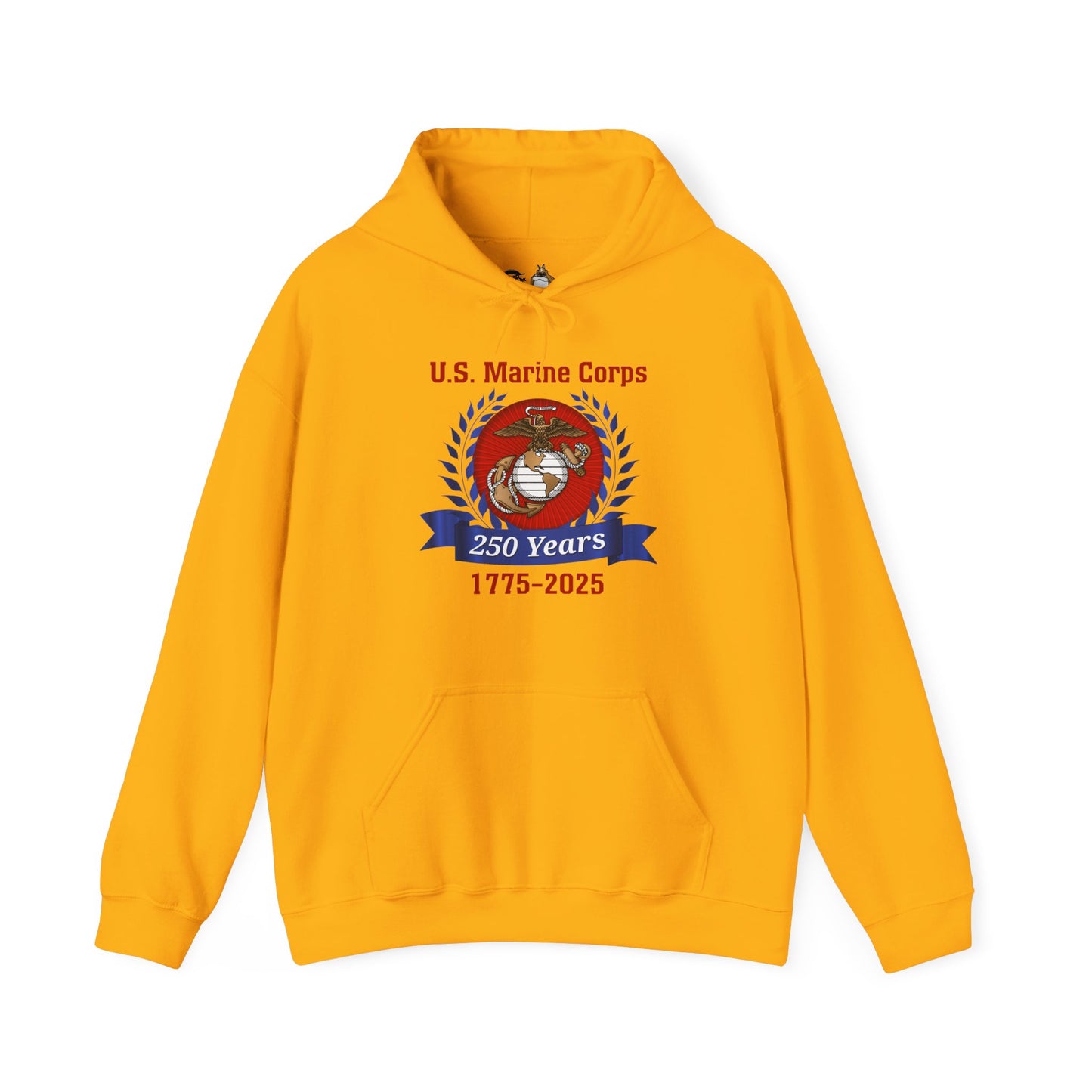 U.S. Marine Corps 250 Years Hoodie, Unisex Pullover, Commemorative Apparel