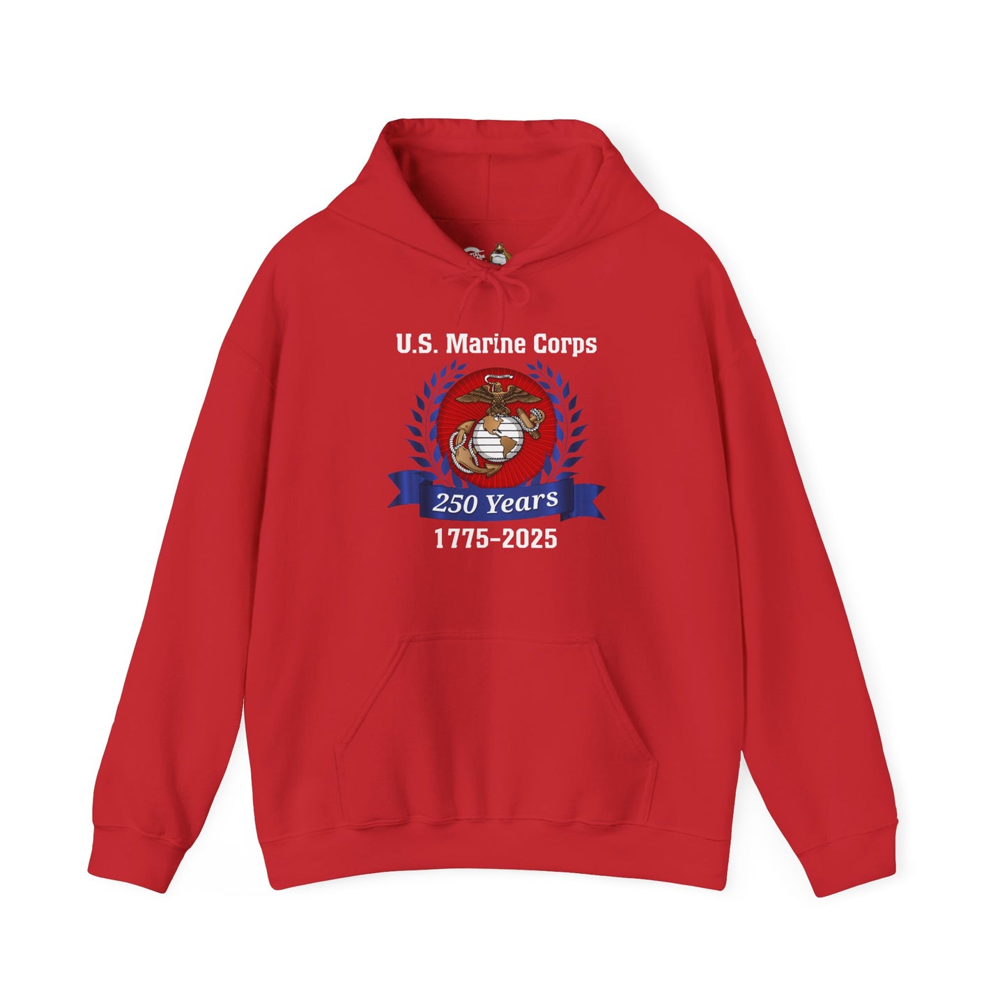 U.S. Marine Corps 250 Years Hoodie, Unisex Pullover, Commemorative Apparel