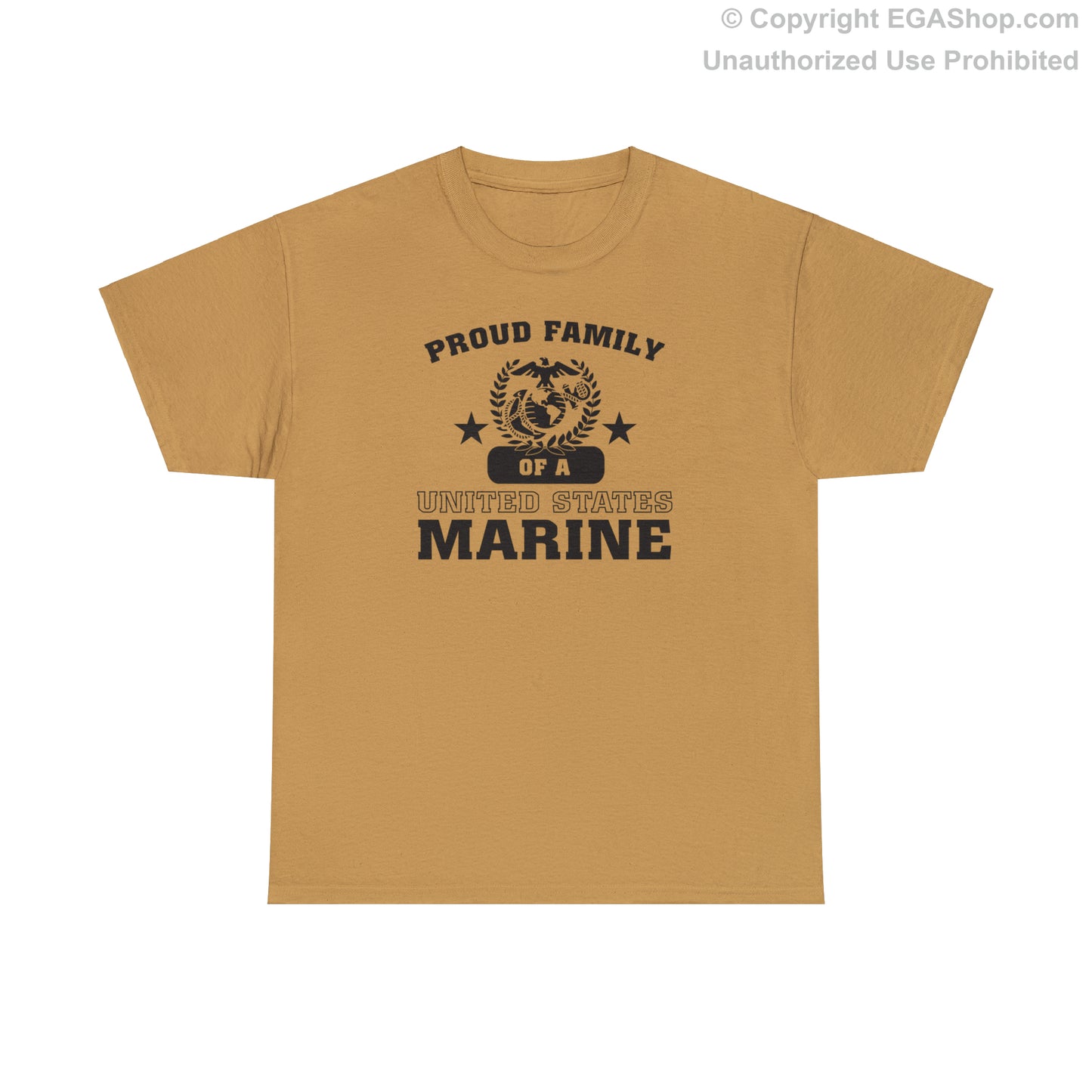 T-Shirt: Proud Family of a Marine (Varsity Style, Color Choices)