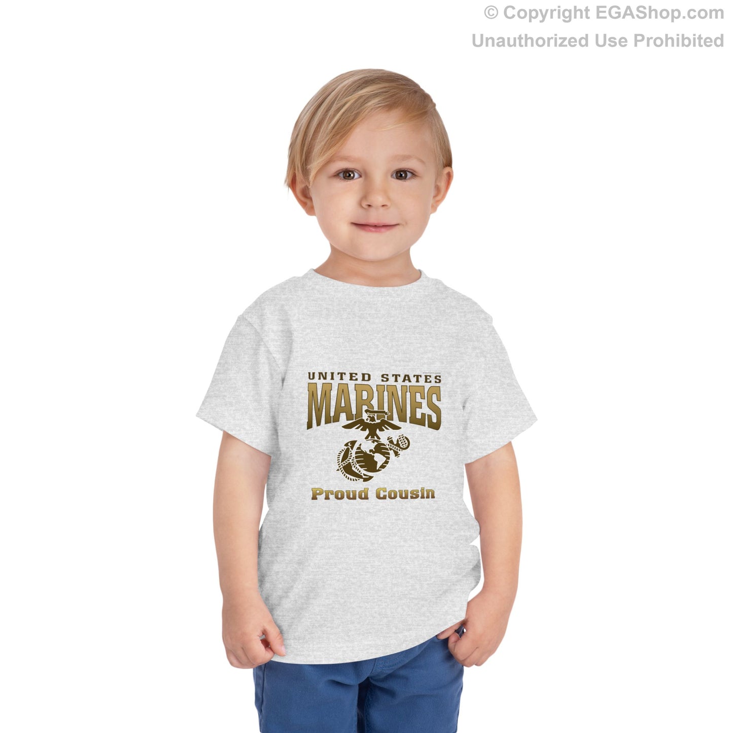 T-Shirt TODDLER: United States Marines Proud Cousin