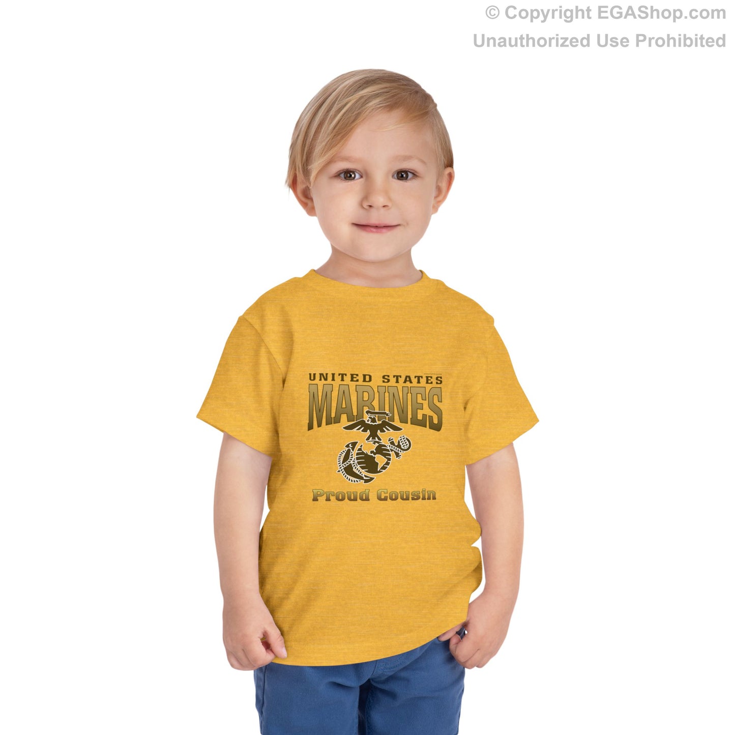 T-Shirt TODDLER: United States Marines Proud Cousin