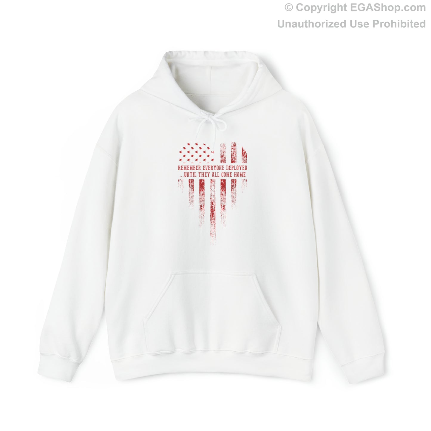 Hoodie: R.E.D. Heart American Flag