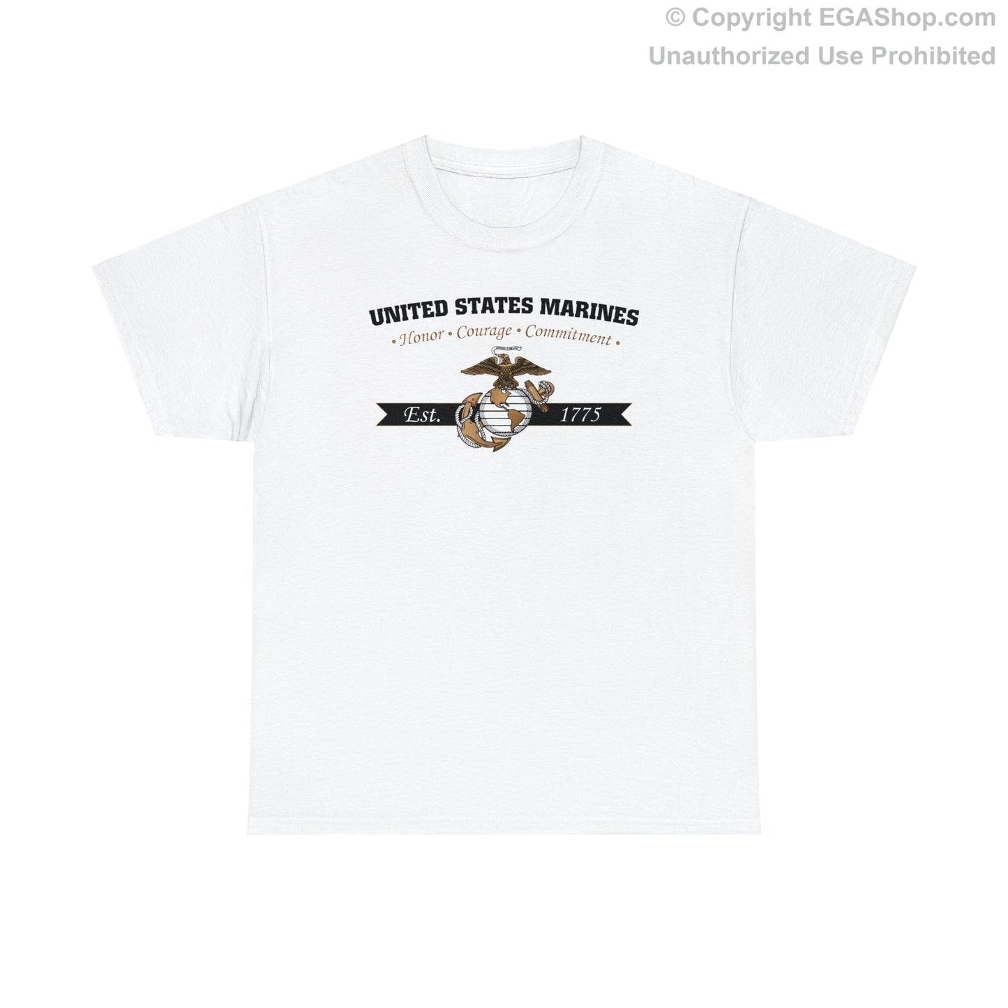 T-Shirt: Honor, Courage, Commitment (Color Choices)