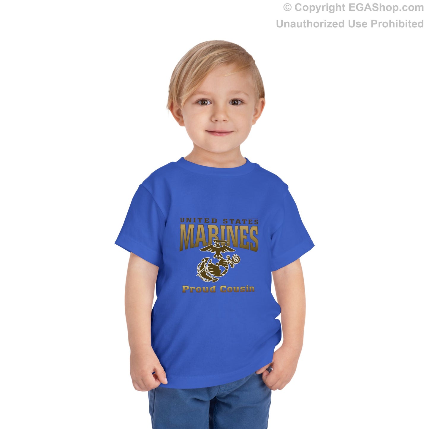 T-Shirt TODDLER: United States Marines Proud Cousin