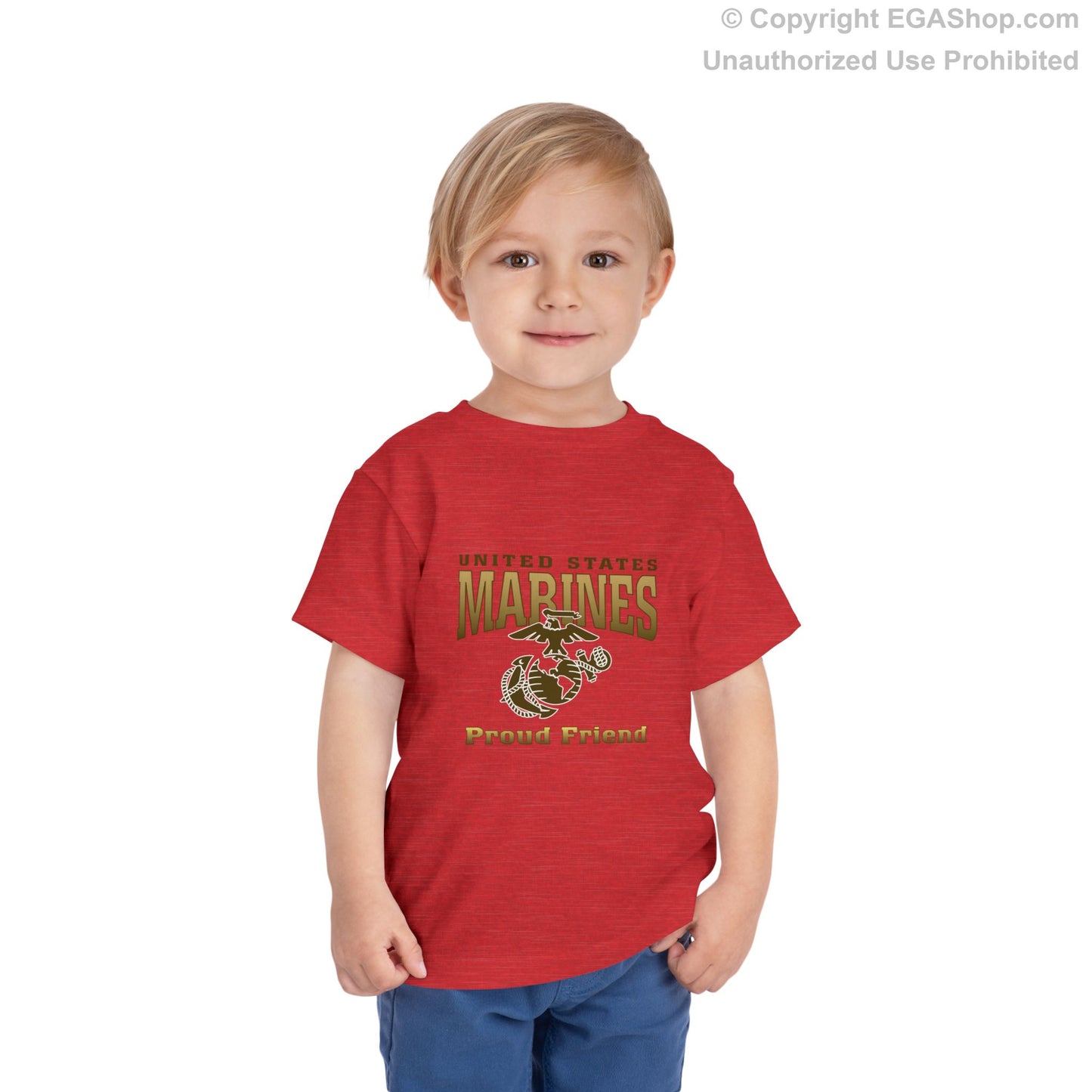 T-Shirt TODDLER: United States Marines Proud Friend