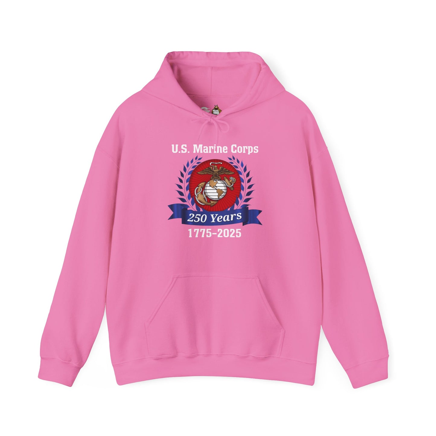 U.S. Marine Corps 250 Years Hoodie, Unisex Pullover, Commemorative Apparel
