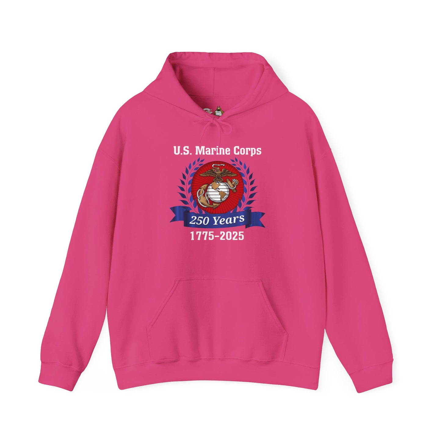 U.S. Marine Corps 250 Years Hoodie, Unisex Pullover, Commemorative Apparel