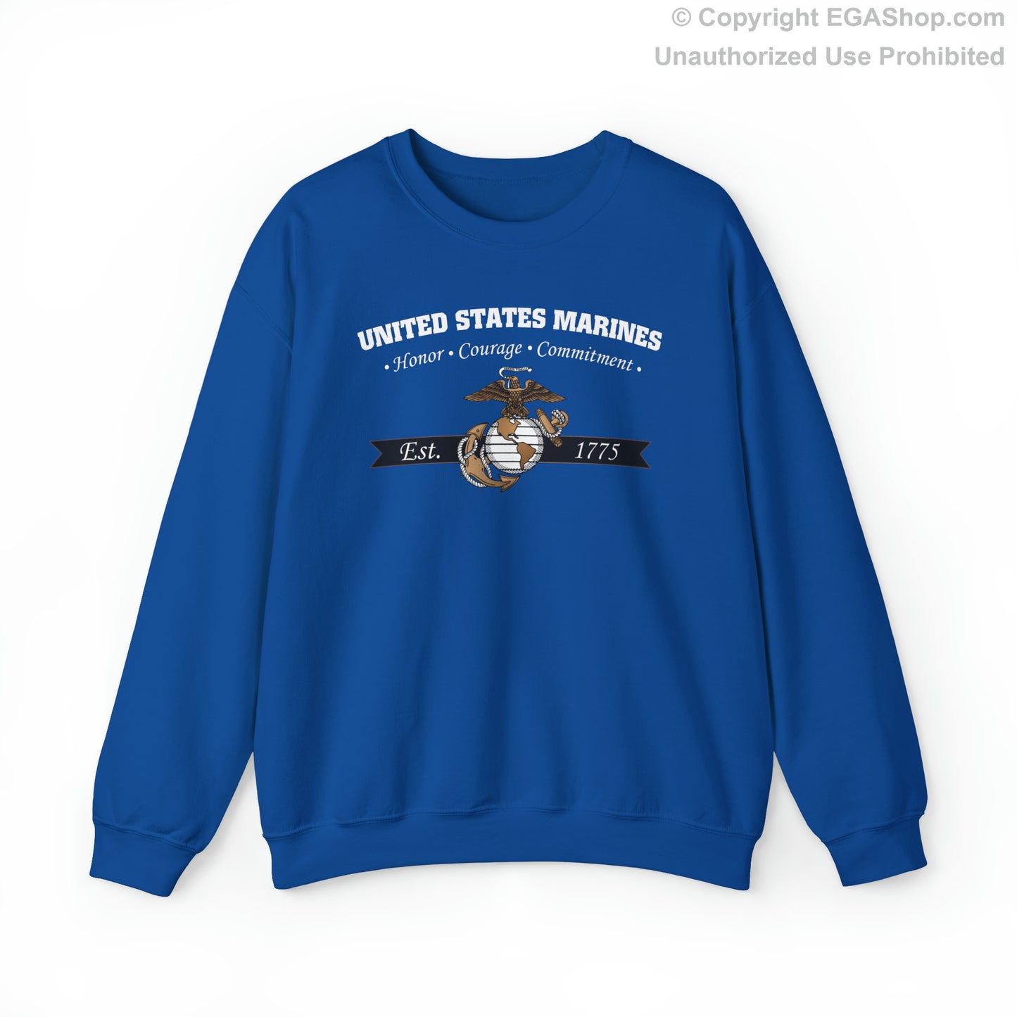 Sweatshirt: Honor, Courage, Commitment (Color Choices)