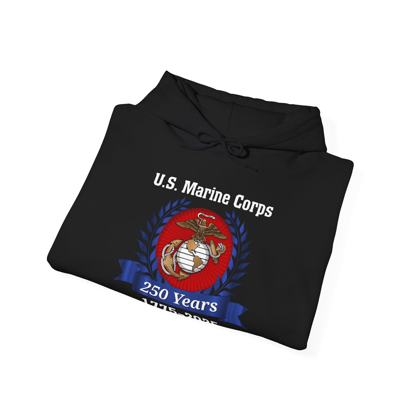 U.S. Marine Corps 250 Years Hoodie, Unisex Pullover, Commemorative Apparel