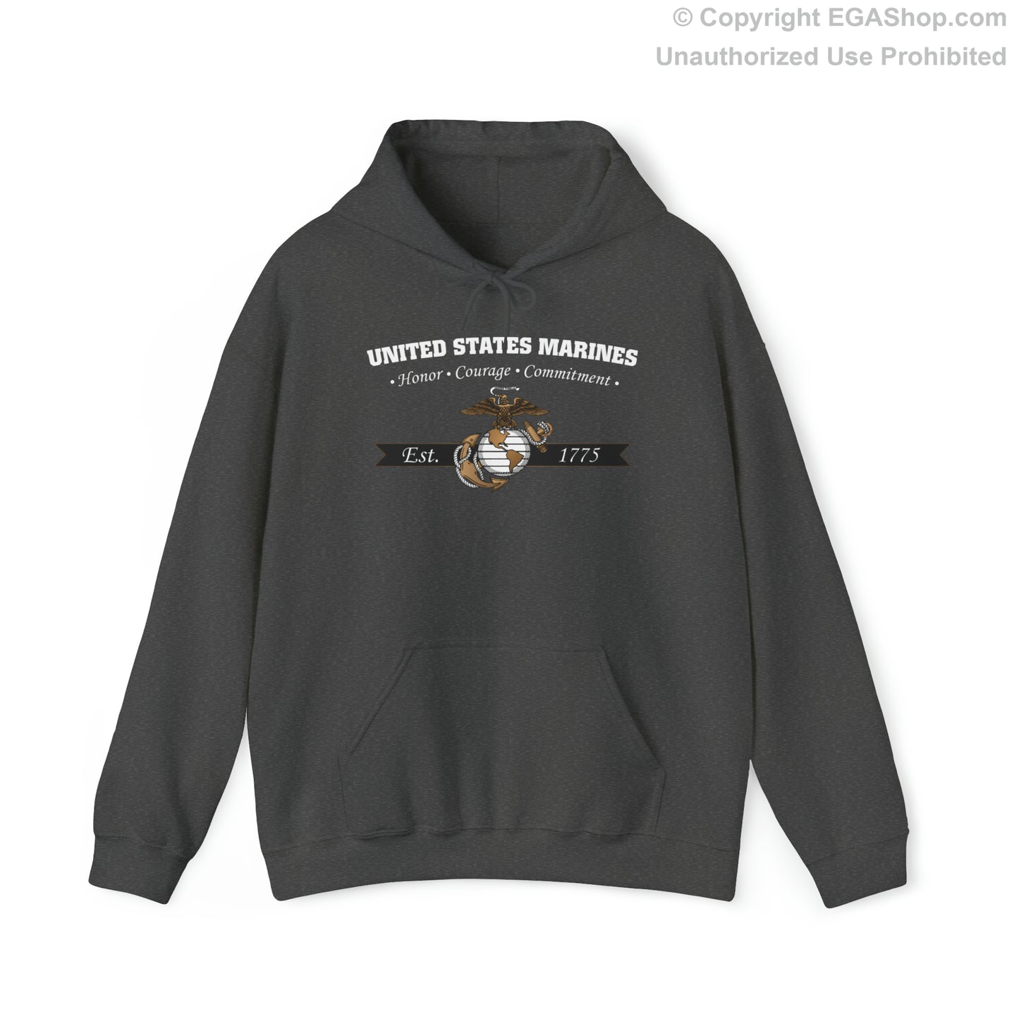 Hoodie: Honor, Courage, Commitment (Color Choices)