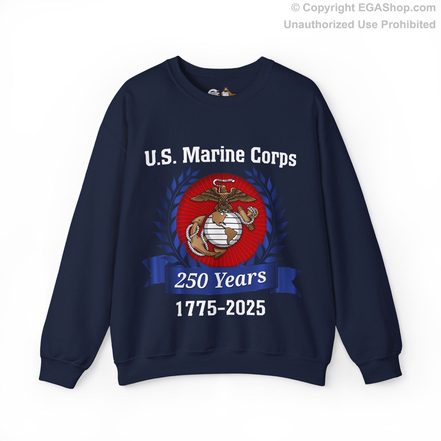 U.S. Marine Corps 250 Years Sweatshirt, Unisex Pullover, Commemorative Apparel