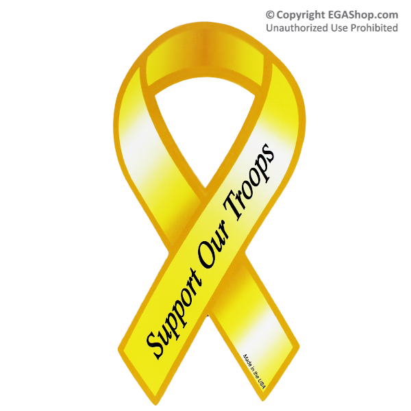 Ribbon Car Magnet: Support Our Troops