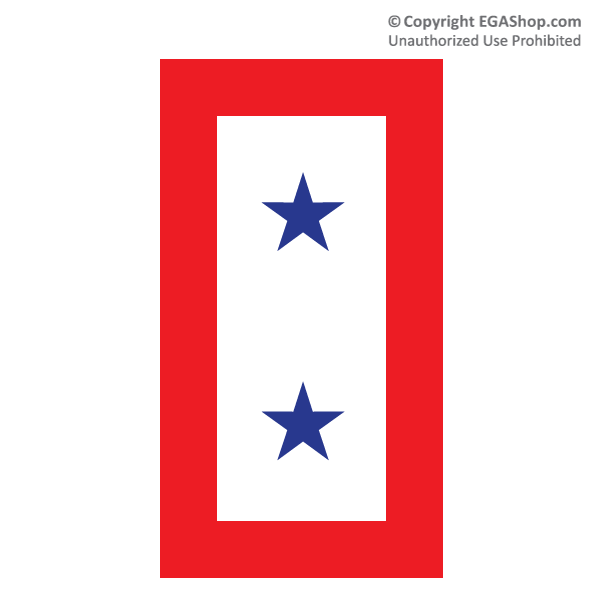 Auto Magnet: Blue Star Service Banner (2 star)