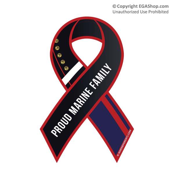 Ribbon Car Magnet: Dress Blue, Proud Family
