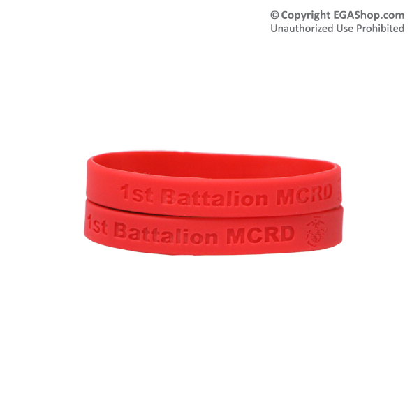 Wristband: 1st Btn MCRD (Red)
