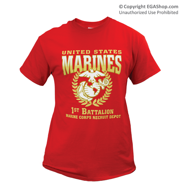 T-Shirt: 1st Recruit Btn (Red)