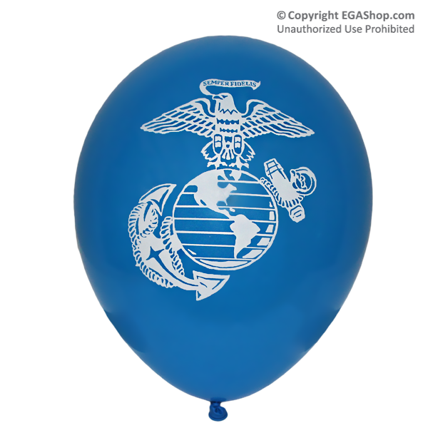 Balloons: EGA on 2 sides (12-pack, BLUE)