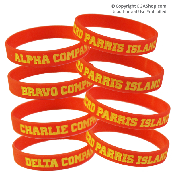 Wristband: 1st Btn Parris Island, Choose A, B, C, D
