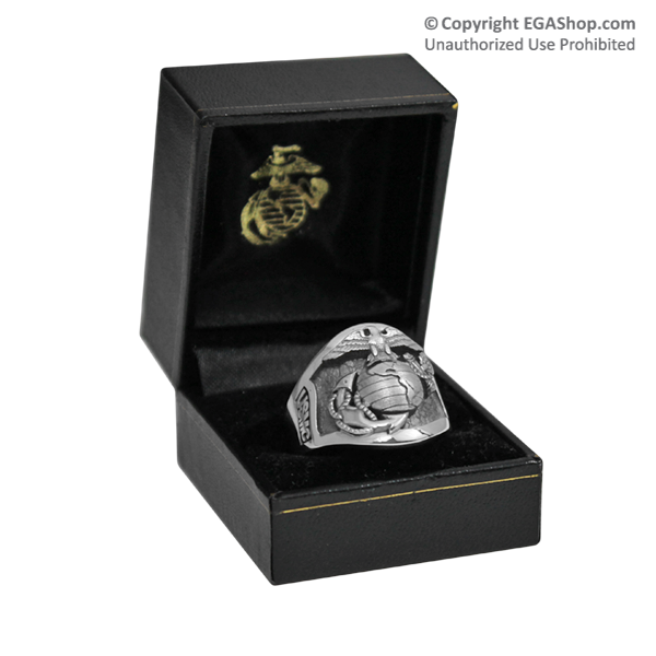 Ring, Sterling Silver Parris Island Graduation Ring