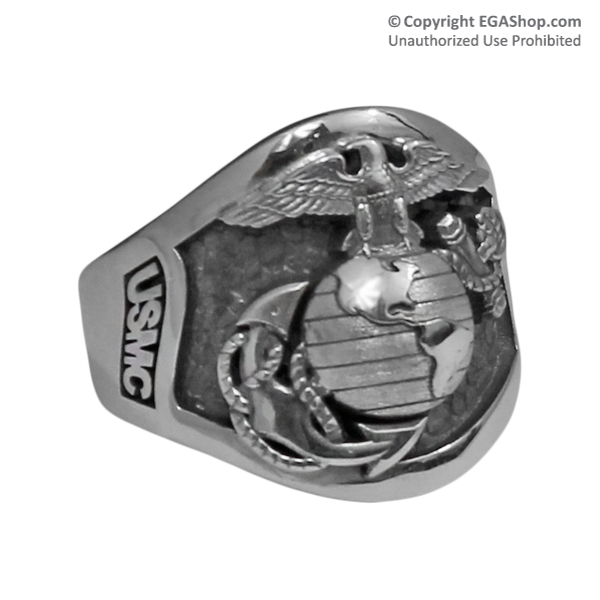 Ring, Sterling Silver Parris Island Graduation Ring