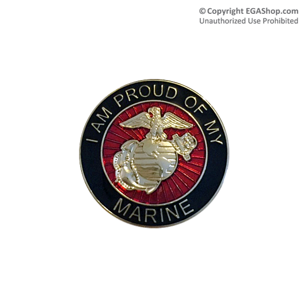 EGA Lapel Pin: I am Proud of My Marine