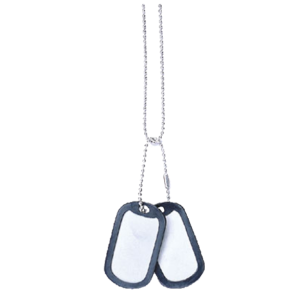 Dog Tag Silencers, Set of Two (2)