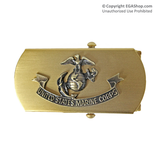 Belt Buckle: Marine Corps, Bronze with EGA