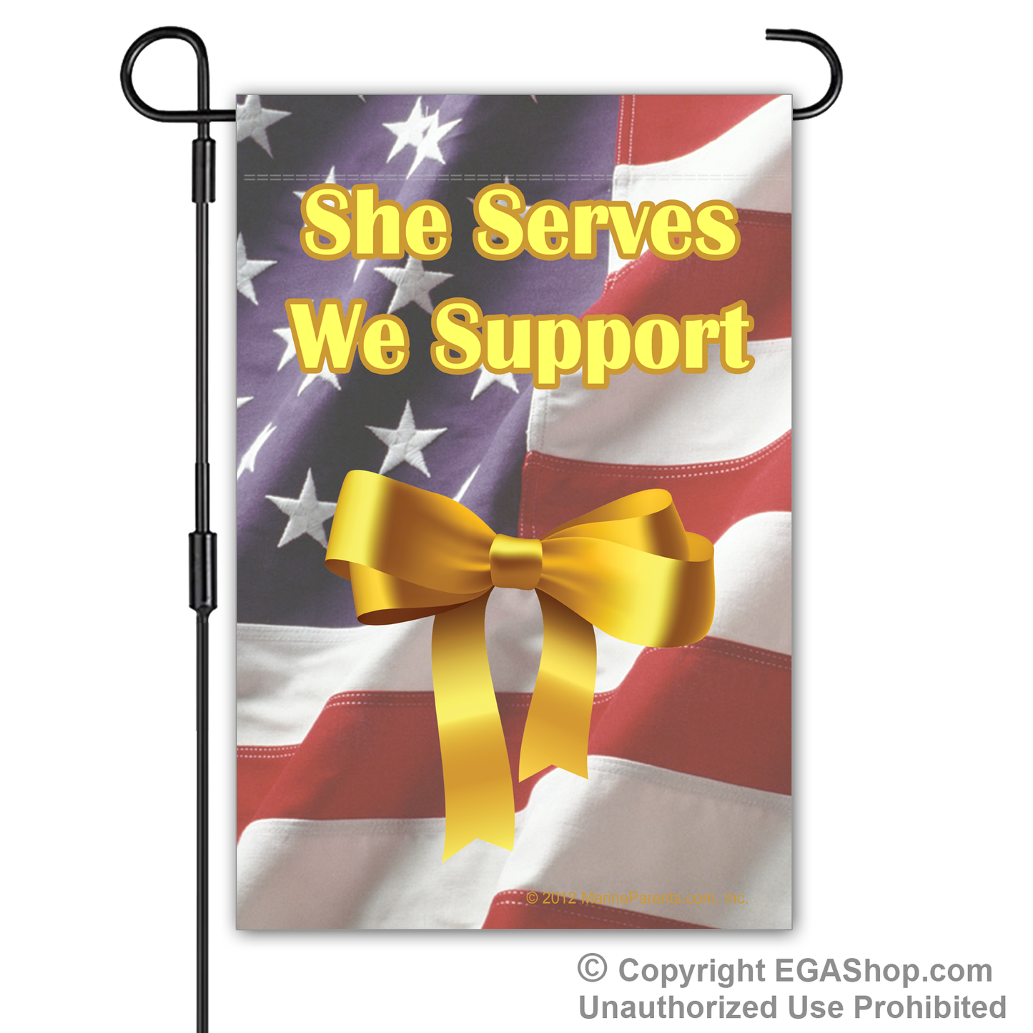 Garden Flag: They Serve We Support (Choose Text)