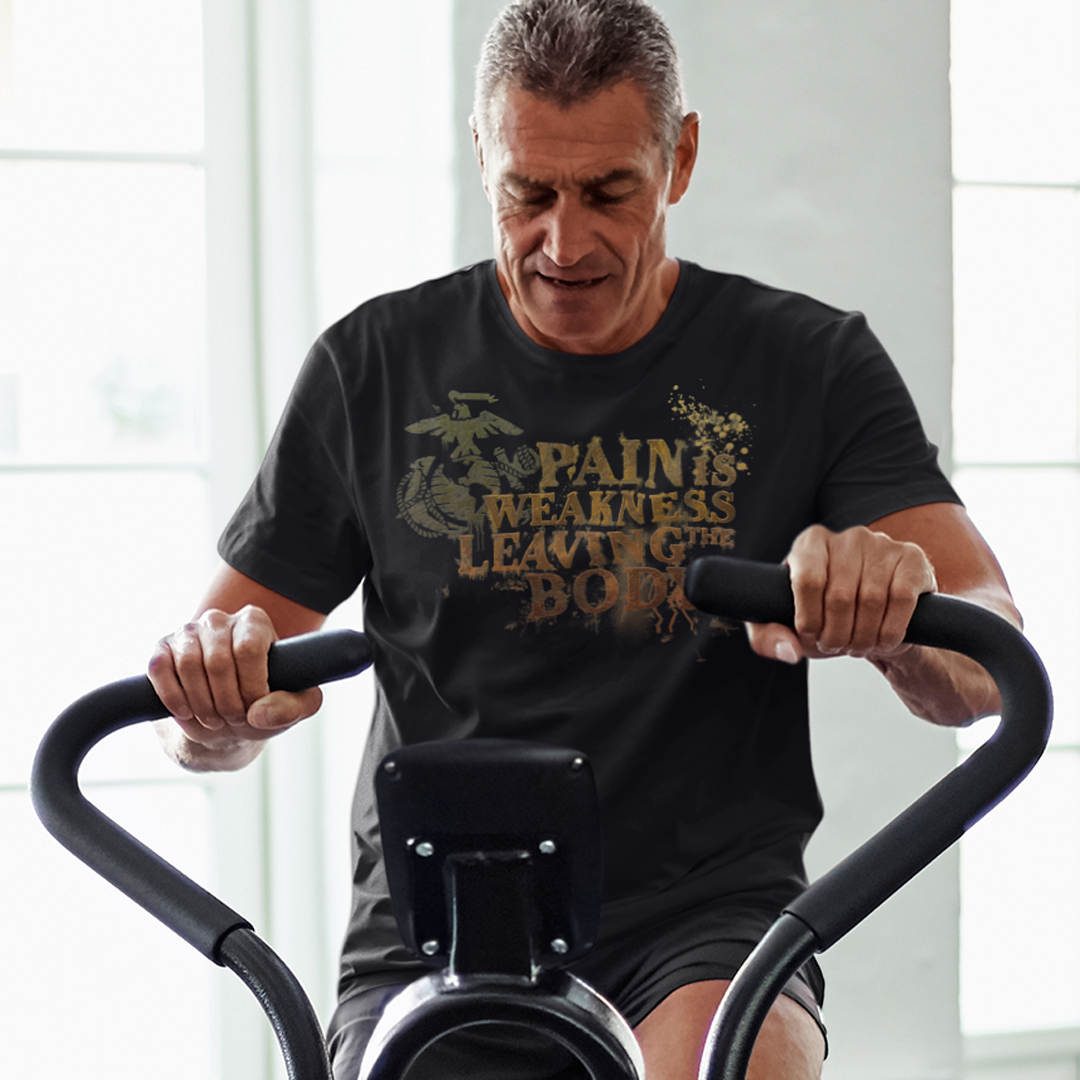 T-Shirt: Pain is Weakness Leaving the Body (Marine Corps)